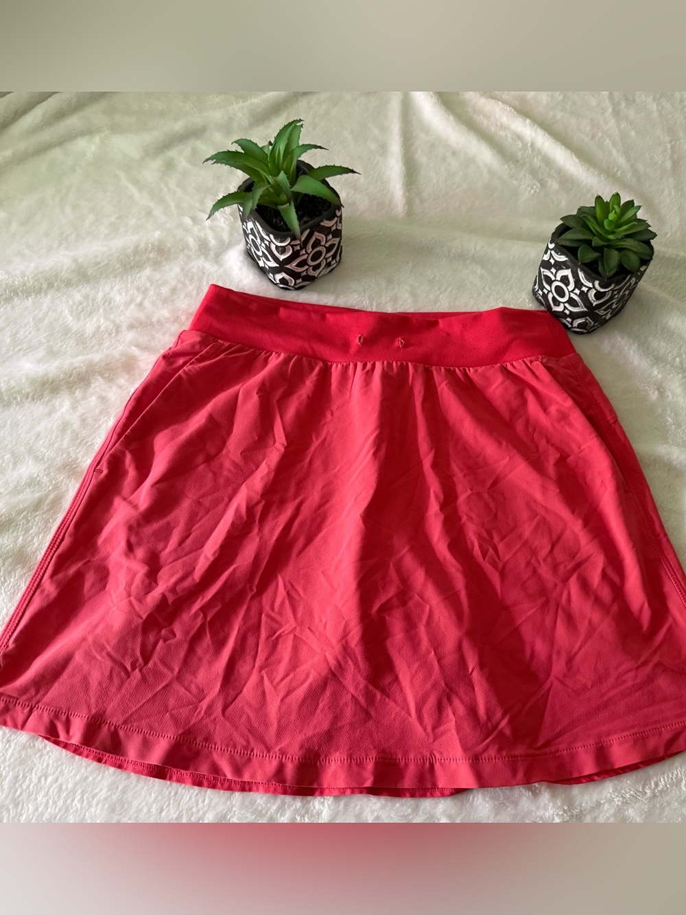 Zella Taylor Performance Coral Color Skirt Skort S